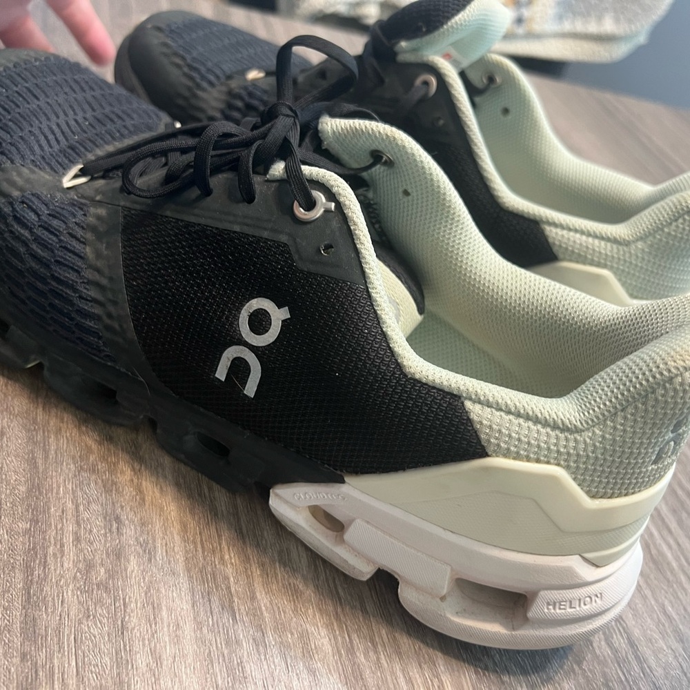 ON Running Black and White Sneakers